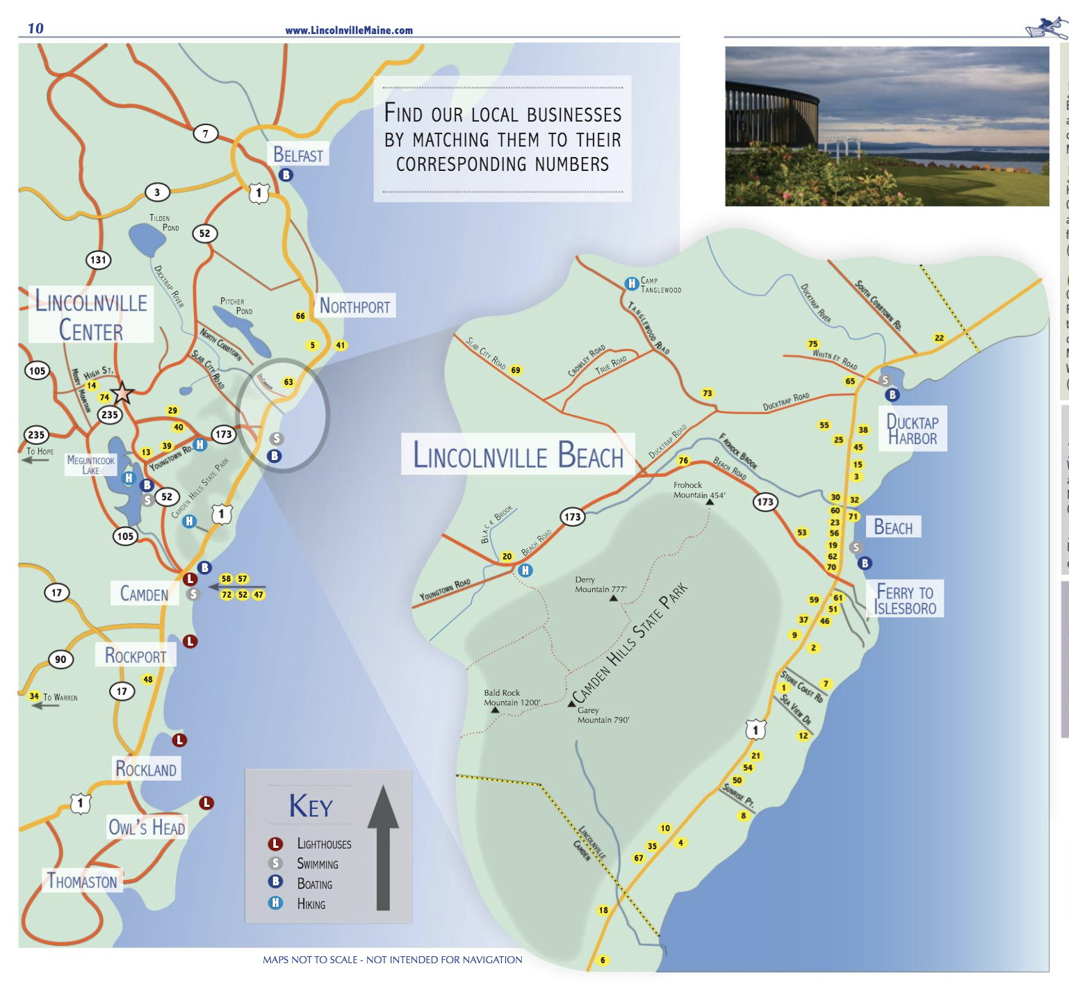 Lincolnville area map