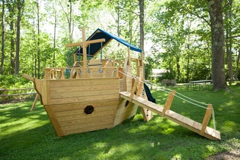 wooden ship playground