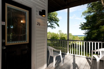 back door on a porch